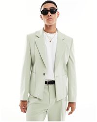 ASOS - Slim Fit Suit Jacket With Panel Detail - Lyst