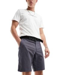 Calvin Klein - Modern Twill Belted Slim Shorts - Lyst