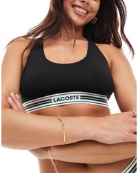 Lacoste - Heritage Logo Racer Back Bralet - Lyst