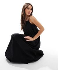 Vero Moda - – langes camisole-kleid aus popeline - Lyst