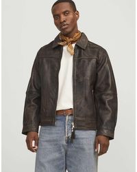 Jack & Jones - – lederjacke - Lyst
