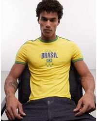 ASOS - Muscle Ringer T-shirt With Brasil Graphic - Lyst