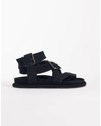 ASOS - Finley Premium Strappy Footbed Sandals - Lyst