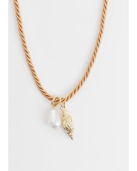 ONLY - Seashells Cord Necklace - Lyst