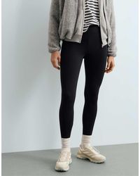 Oysho - Ankle-Length High Rise Warm Leggings With Zips 70Cm - Lyst