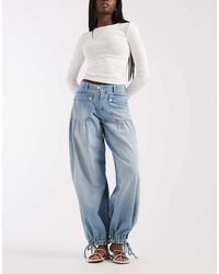 Free People - Balloon Cuffed Lotus Jeans - Lyst