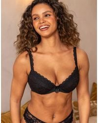 Pour Moi - Rebel Padded Plunge Bra - Lyst