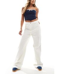 Tommy Hilfiger - Claire - pantalon en velours côtelé à taille haute - cassé - Lyst