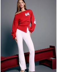 Stradivarius - Fitted Asymmetric Print Sweatshirt - Lyst