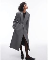 Mango - – capsule – strukturierter wollmantel - Lyst