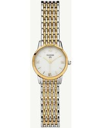 D.Louise - Classic Link Round Bi-Metal Watch - Lyst