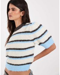 Vero Moda - Short Sleeve Knitted Jumper - Lyst
