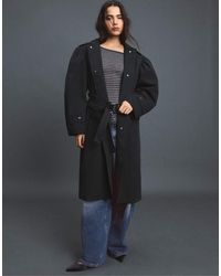 Stradivarius - Trench Coat With Voluminous Sleeves - Lyst