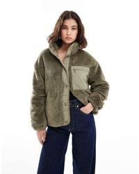 ONLY - Oversized Fleece Met Contrasterende Zak - Lyst