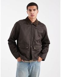 Jack & Jones - Veste cirée - marron - Lyst