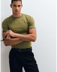 ASOS - Muscle Fit T-shirt With Ringer Detailing - Lyst