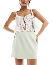 ASOS - Tailored High Waist Mini Skirt - Lyst