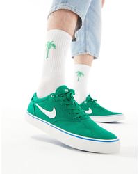 Nike - Nike - sb chron 2 - sneakers verdi e bianche - Lyst