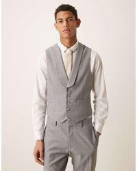 ASOS - Wool Mix Slim Suit Waistcoat - Lyst