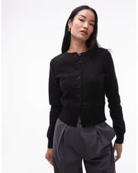 ARKET - Double-Faced Rich Wool Cardigan With Cinched Waist Hem - Lyst