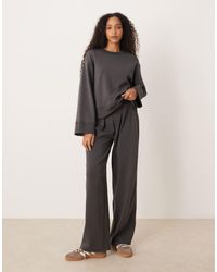 ASOS - Interlock Super Wide Leg Pants - Lyst