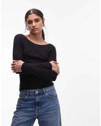 & Other Stories - Long Sleeve Knit Top With Scoop Neck - Lyst