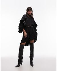& Other Stories - Long Sleeve Floaty Midi Dress With Ruffle Detail - Lyst