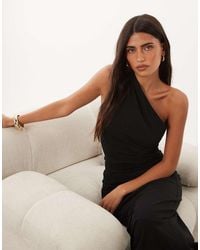 ASOS - One Shoulder Jersey Maxi Dress - Lyst
