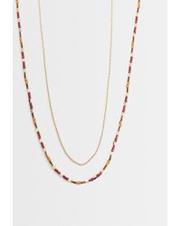 ASOS - 2 Pack Beaded Chain Necklace - Lyst
