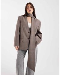 ASOS - Oversized Scarf Blazer - Lyst