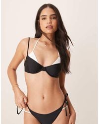 Abercrombie & Fitch - Swimwear Layered Underwire Bikini Top - Lyst