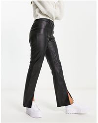 Urbancode - Real Leather Split Front Trouser - Lyst