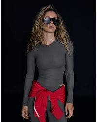Bershka - Technical Fabric Long Sleeve T-Shirt - Lyst