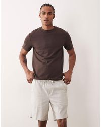 Jack & Jones - Linen Mix Drawstring Shorts - Lyst