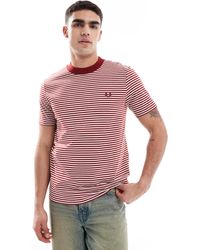 Fred Perry - F Perry Fine Stripe T-shirt - Lyst