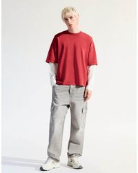Bershka - baggy Cargo Jeans - Lyst