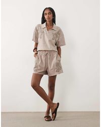 Miss Selfridge - Embroidered Short Co-ord - Lyst