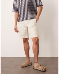 ASOS - Nette Short Met Rechte Pijpen Van Linnenmix - Lyst