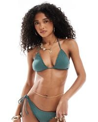 Pull&Bear - – strukturiertes triangel-bikinioberteil - Lyst