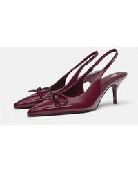 Pull&Bear - Faux Patent Leather High-Heel Shoes - Lyst