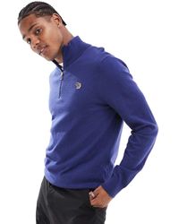 Paul Smith - Sweatshirt Met Halve Rits En Zebralogo - Lyst