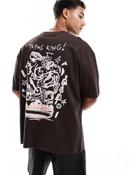 ASOS - Oversized T-Shirt With High Summer Graphic - Lyst