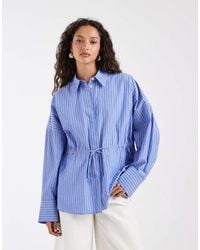 & Other Stories - Cinch Waist Pure Cotton Shirt - Lyst
