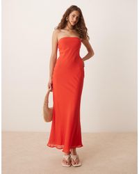 ASOS - Double Layer Bandeau Midi Dress - Lyst