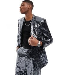 ASOS - Relaxed Sequin Suit Jacket - Lyst