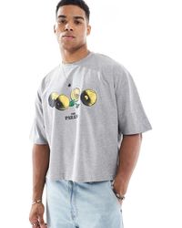 ASOS - Cropped Oversized T-Shirt Met Grafische Citroenprint - Lyst