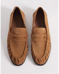 ASOS - Penny Loafer With Ruching - Lyst