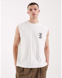 ASOS - Heavyweight Oversized Tank With Chest Graphic - Lyst