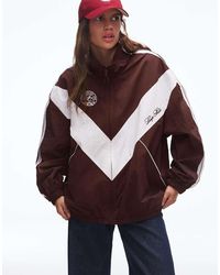 Bershka - Embroidered Technical Jacket - Lyst