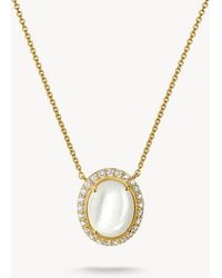 Thomas Sabo - Kette mit perlmutt und weißem zirkonia - Lyst